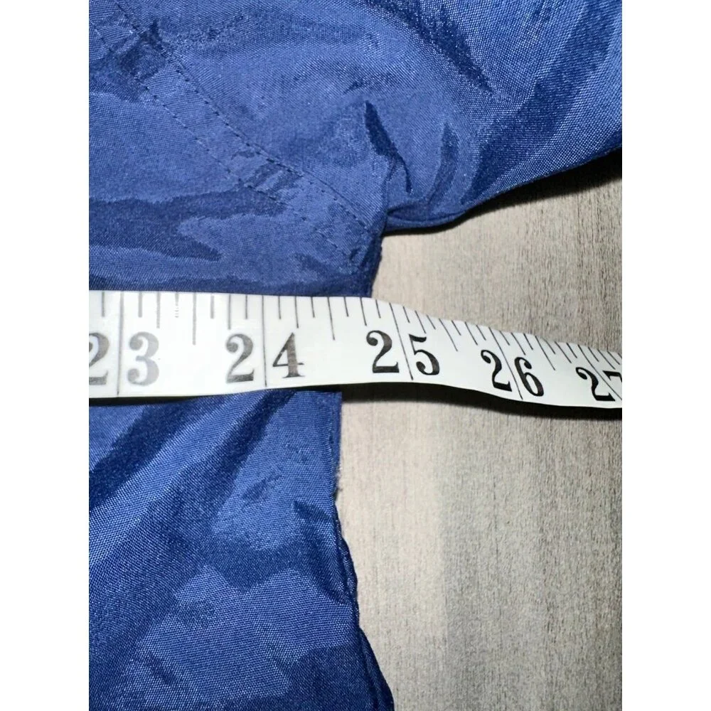 B5 Nike Full Zip Windbreaker Track Jacket Cotton Lined Men's‎ Large VTG 90s Blue